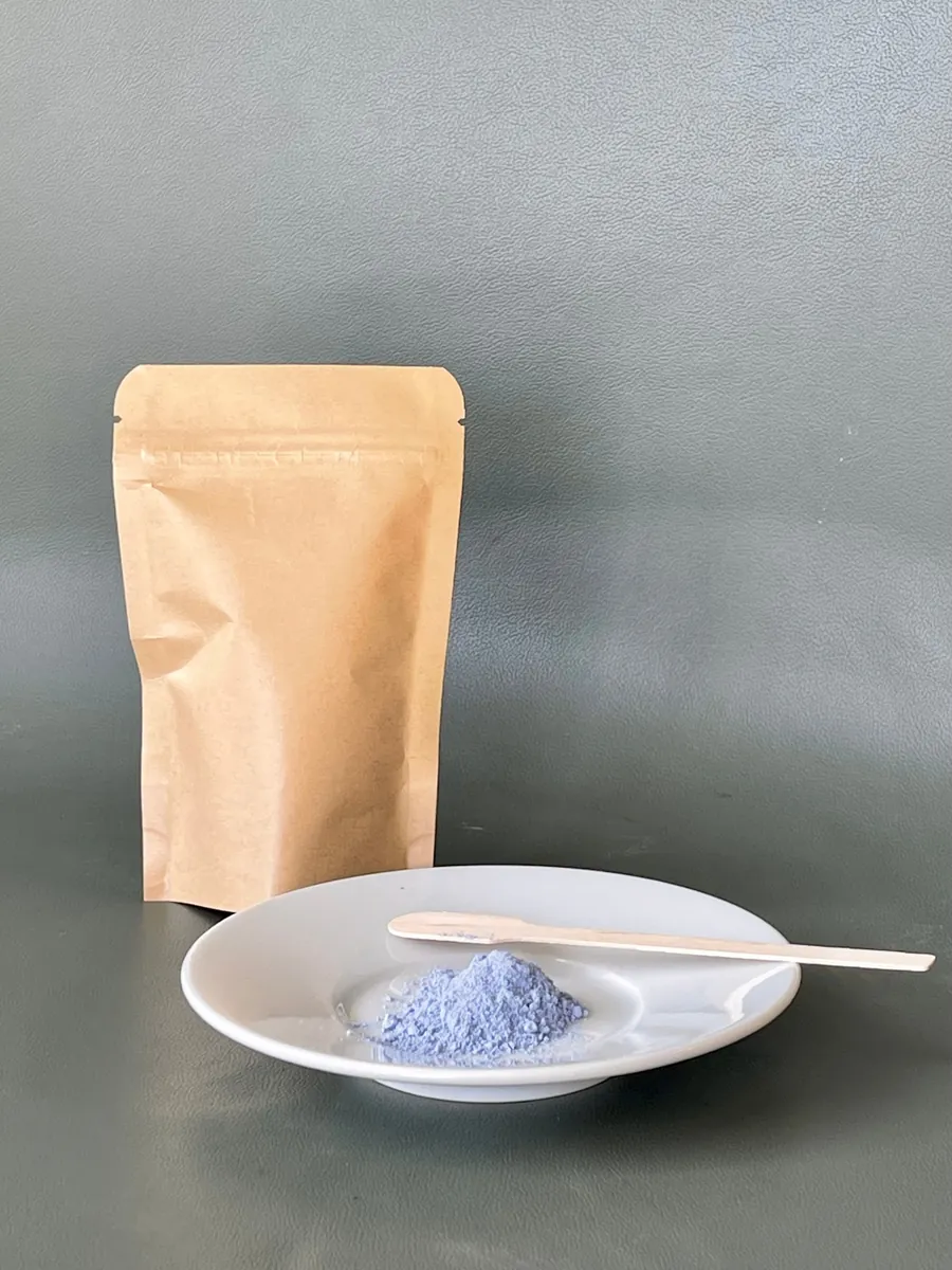 Pigment naturel bleu en argile pour wax de surf Glassy