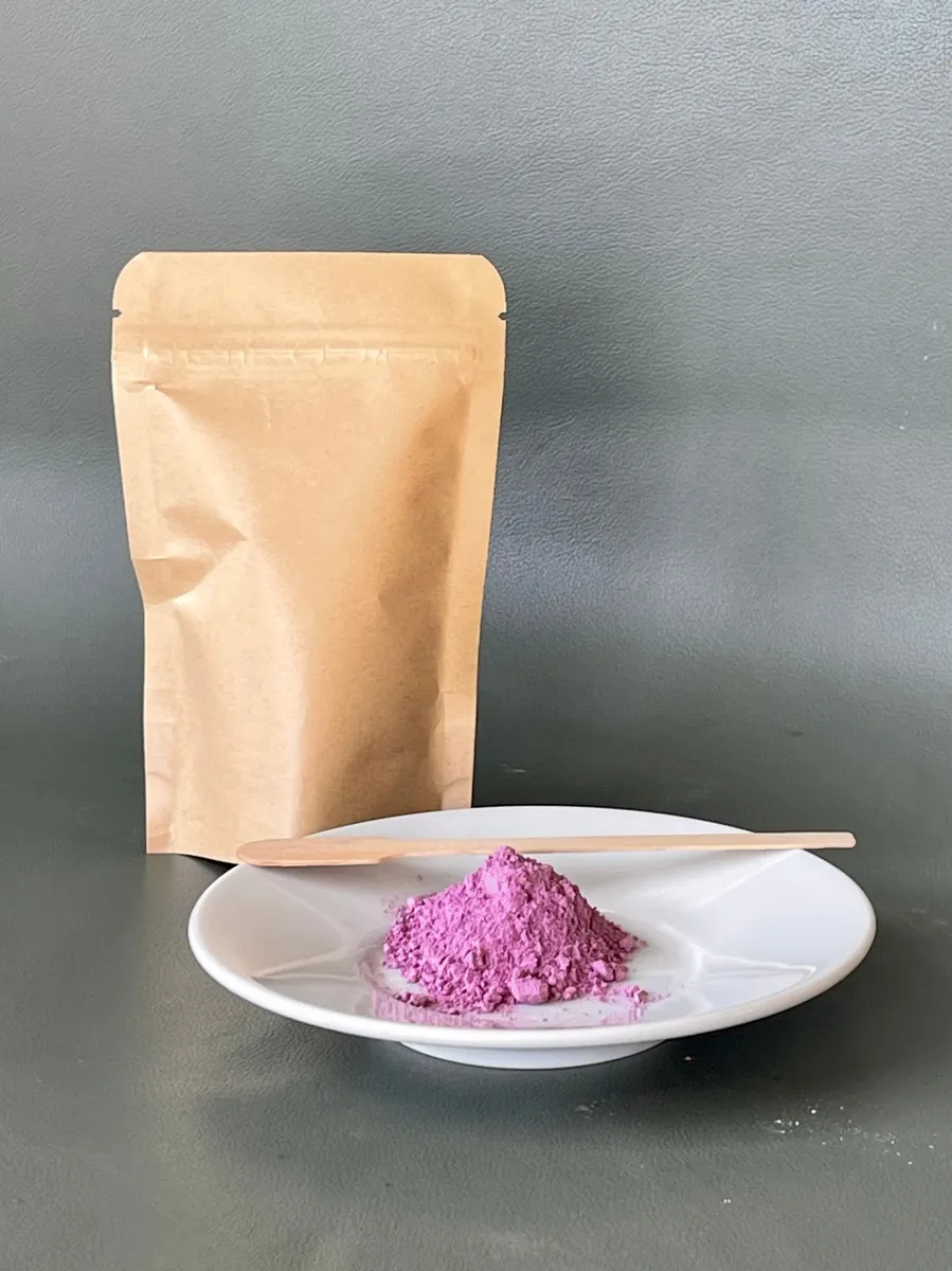 Pigment naturel magenta en argile pour wax de surf Glassy